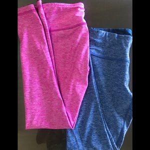 2 pairs of reversible 90 degree yoga pants